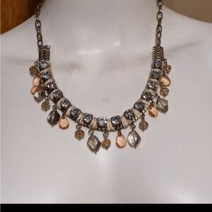 Gorgeous vintage crystal, rhinestone, bead choker or necklace